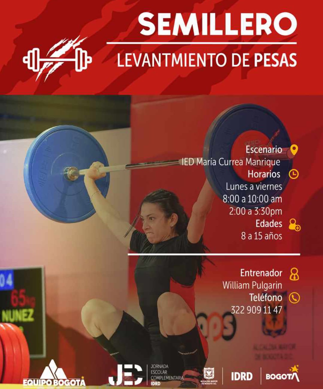 Publicidad Levantamiento de Pesas